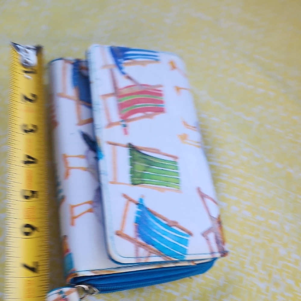 Source Unknown Canvas Wallet with Multicolor Beac… - image 14